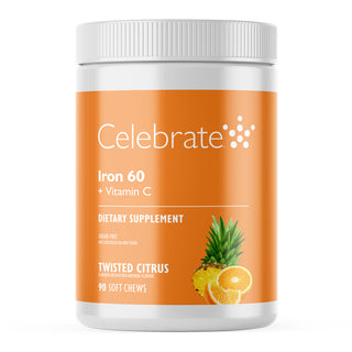 Żelazo 60 mg + witamina C, Soft Chews, Twisted Citrus