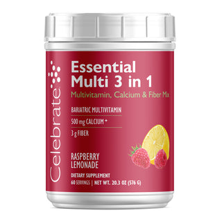Essential Multi 3 в 1 Мультивитамины с кальцием, смесь для напитков