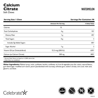 Calcium Citrate, Soft Chews