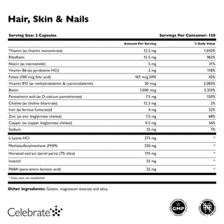 Hair, Skin & Nails, Capsules