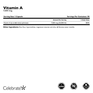 Witamina A 7500mcg (25.000 IU) 