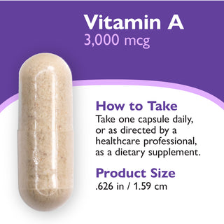 Vitamin A 3.000mcg (10.000 IU), Capsules