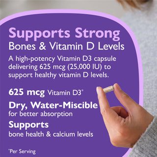 Vitamin D3 625mcg (25.000 IU), Capsules