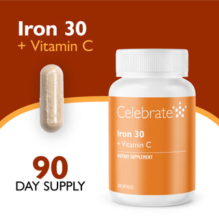 Iron 30 mg + Vitamin C, Capsules