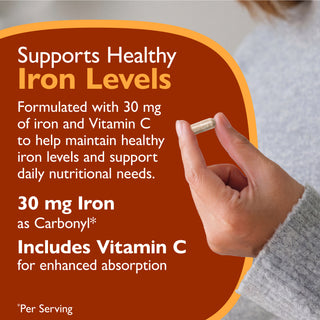 Iron 30 mg + Vitamin C, Capsules