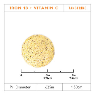 Żelazo 18 mg + Witamina C Do żucia Tabletki, Orange 